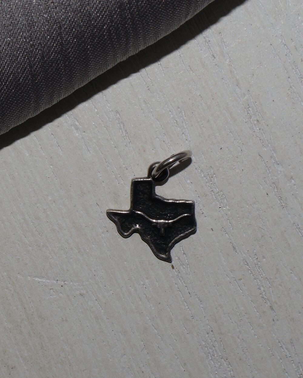 Retired James Avery Sterling Silver Longhorn In Texas State Charm 0.8G / 0.8in